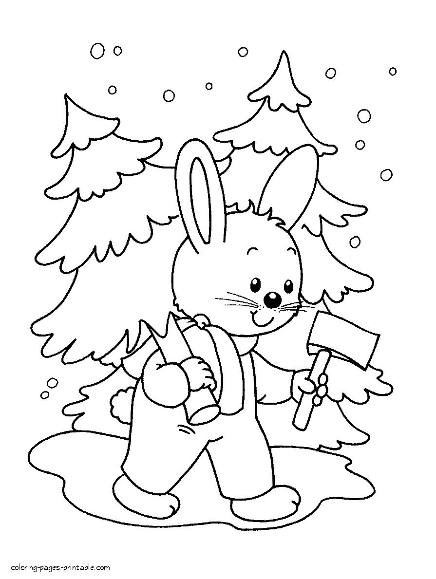Christmas printables coloring pages || COLORING-PAGES-PRINTABLE.COM