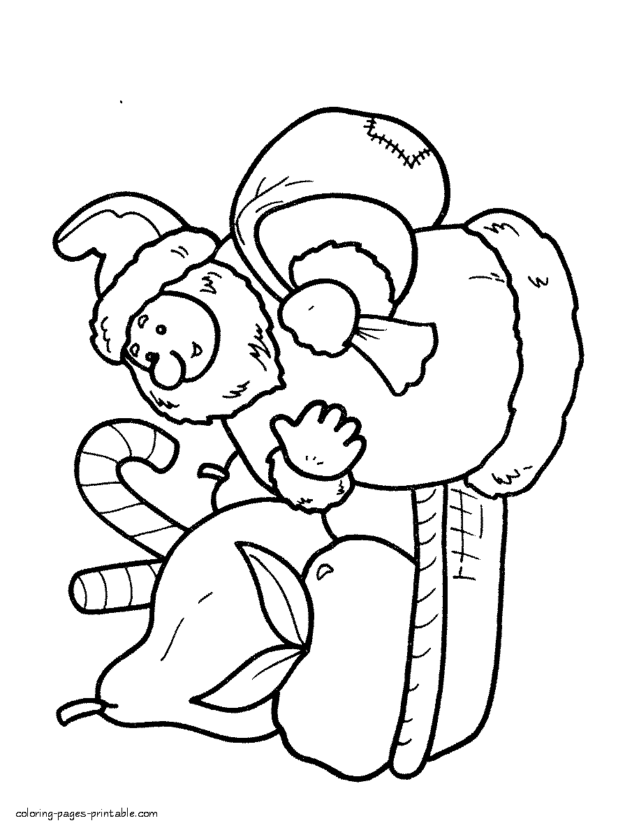 Merry Christmas coloring pages || COLORING-PAGES-PRINTABLE.COM