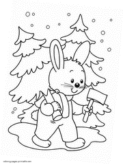 Christmas printables coloring pages for free
