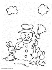 Kids coloring pages. Christmas