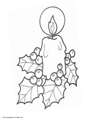Christmas coloring pages for kids. Santa Claus