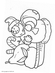 Merry Christmas coloring pages. Free print