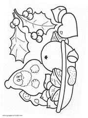 Christmas free coloring pages for kids printable