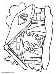 Printable coloring pages Nativity