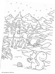 Christmas coloring pages for preschoolers for free