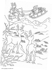 Christmas colouring pages to print. Free downloading