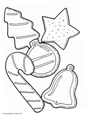 Christmas ornaments coloring pages for kids