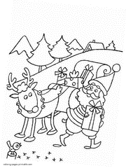 Happy New year coloring pages for children