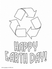Recycle coloring pages that you can print
