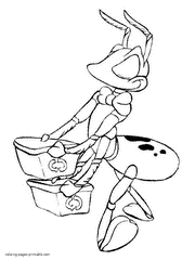 An ant recycling too. Coloring page