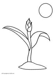 Coloring pages for kindergarteners and preschoolers. Earth Day