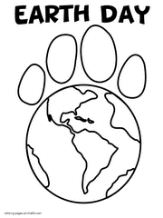 Earth Day pictures. Coloring book