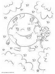 Earth Day coloring sheets for preschool