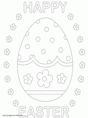 Printable Easter festival coloring pages