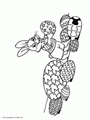 Free Easter egg coloring pages for a holiday