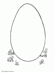 Easter eggs free colouring pages