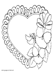 Coloring pages heart