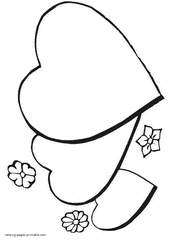 Hearts coloring pages - Coloring Pages