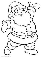 Download Santa Claus Coloring Pages Free Printable Pics For Kids