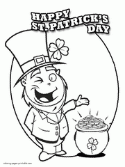 St Patrick coloring pages to print