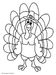 Free printable turkey coloring pages for preschoolers