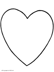 Coloring pages for toddlers - Simple Heart picture