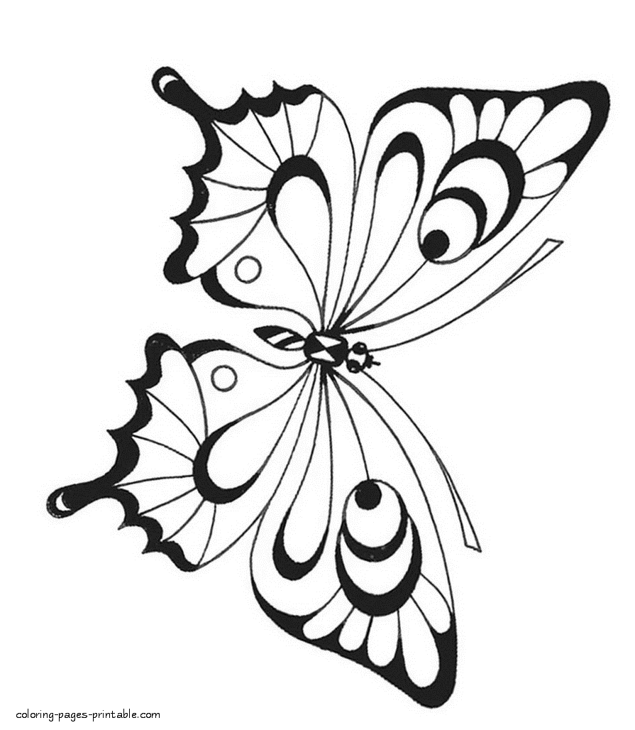 Printable Coloring Pages Of Butterflies Prntbl concejomunicipaldechinu gov co