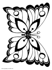 Free butterfly coloring pages. Very beautiful