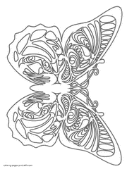 Butterflies colouring pages that you can print free