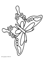Coloring pages butterfly printable