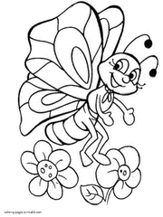 Colouring pages of butterflies