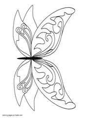 Butterfly colouring sheets collection