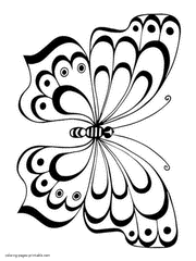 Butterfly colouring pages for kids and adults