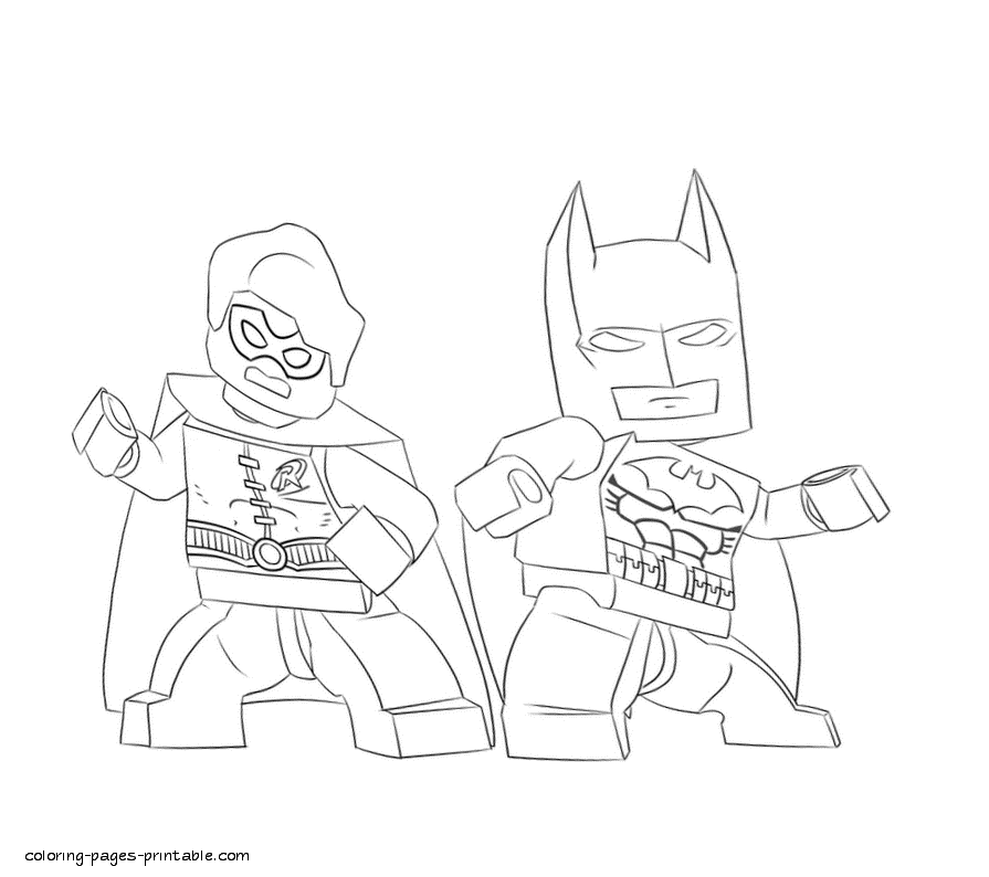 Free Lego Batman coloring pages printable