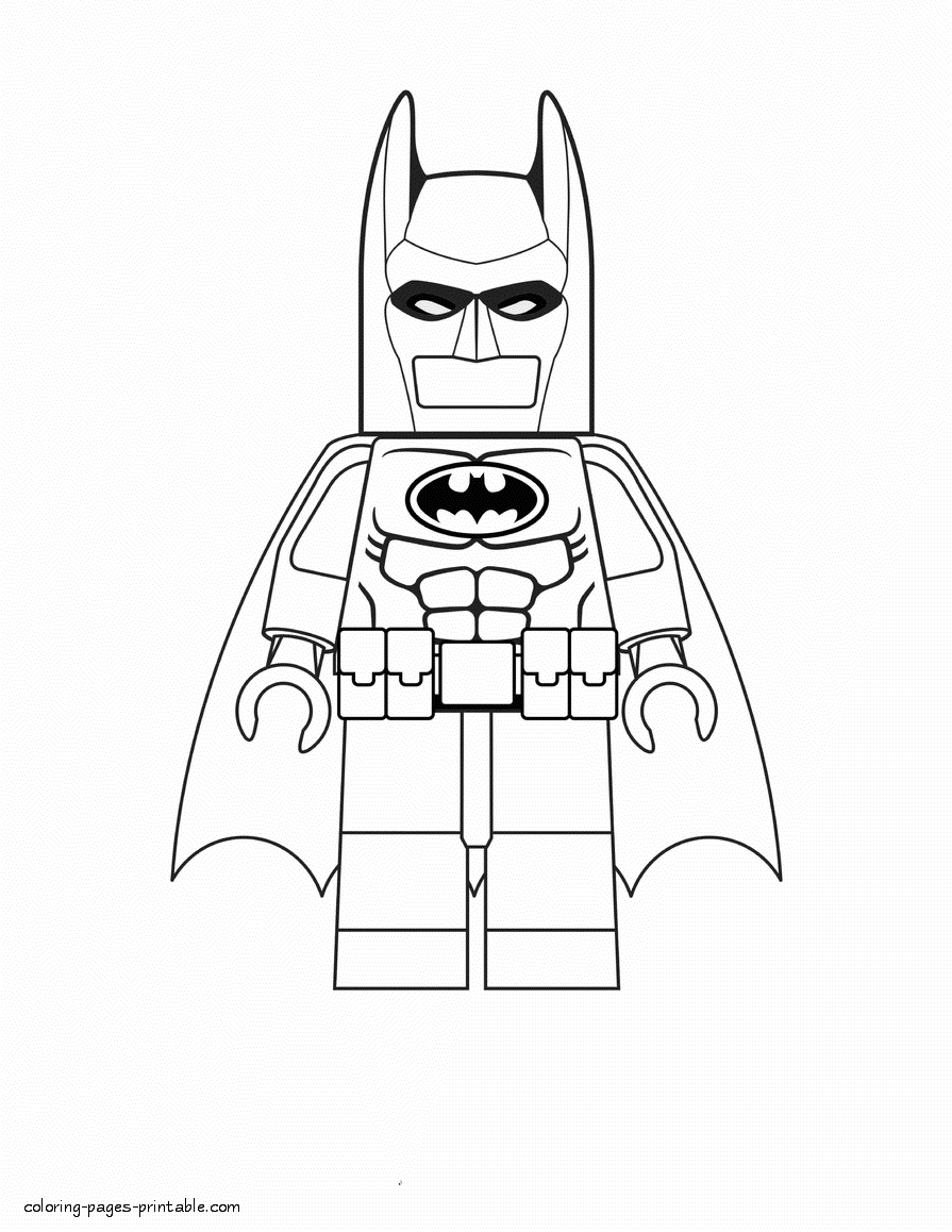 Lego Batman coloring page that you can print