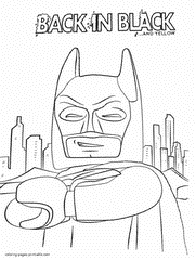 Batman Lego coloring pages from movie