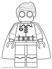 Lego Robin coloring pages for kids