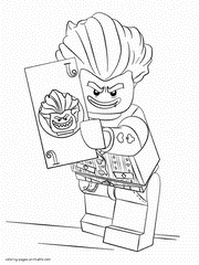 Lego Batman 3 coloring pages with Joker. Printable picture