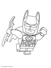Batman Lego coloring printables