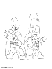 Free Lego Batman coloring pages printable