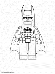 Lego Batman coloring page that you can print