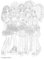 Lego Friends coloring book for girls