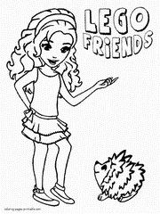 Lego Friends animated movie coloring sheets