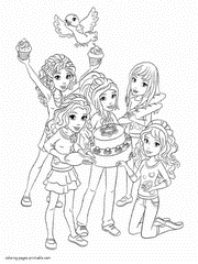 Lego Friends awesome coloring pages