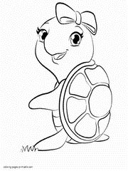 Animals Lego Friends. Free coloring pages