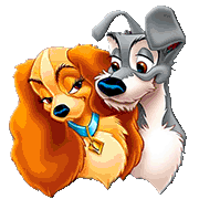 Disney Lady and the Tramp coloring pages for free