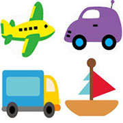 Transportation. Free coloring pages for toddlers and preschoolers