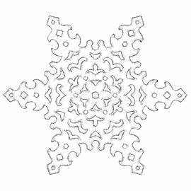 Free printable snowflake template