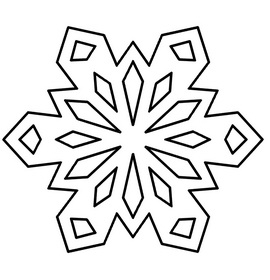Printable Snowflake pattern templates