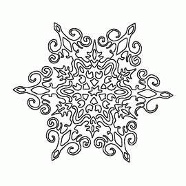 Printable snowflakes templates